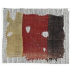 Tapisserie Murale Textile Vintage, Tenture Design, Art Textile, 88x106 Cm