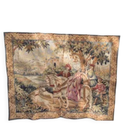 Tapisserie murale vintage Marc Waymel La Chasse Royale