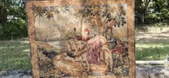 Tapisserie murale vintage Marc Waymel La Chasse Royale