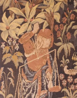 tapisserie représentant la pesée et l'art de forger