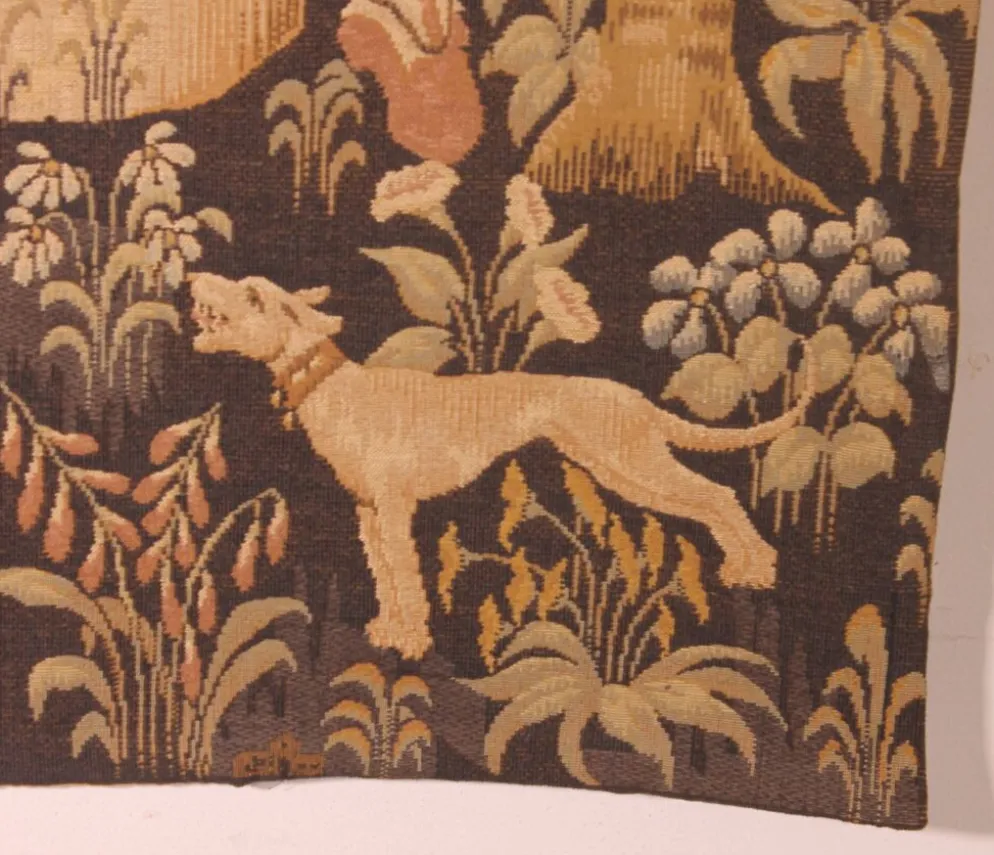 tapisserie représentant la pesée et l'art de forger