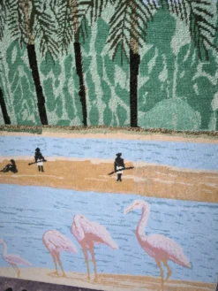 Tapisserie scène lacustre par Henri ROUSSEAU