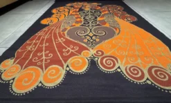 Tapisserie -Tenture Coq en Toile de Jute