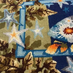Tapisserie Étoiles Papillons 60’s Dlg J. Lurcat Picard Le Doux France