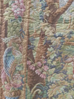 Tapisserie vintage de, style Aubusson. Retour de chasse