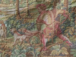Tapisserie vintage de, style Aubusson. Retour de chasse