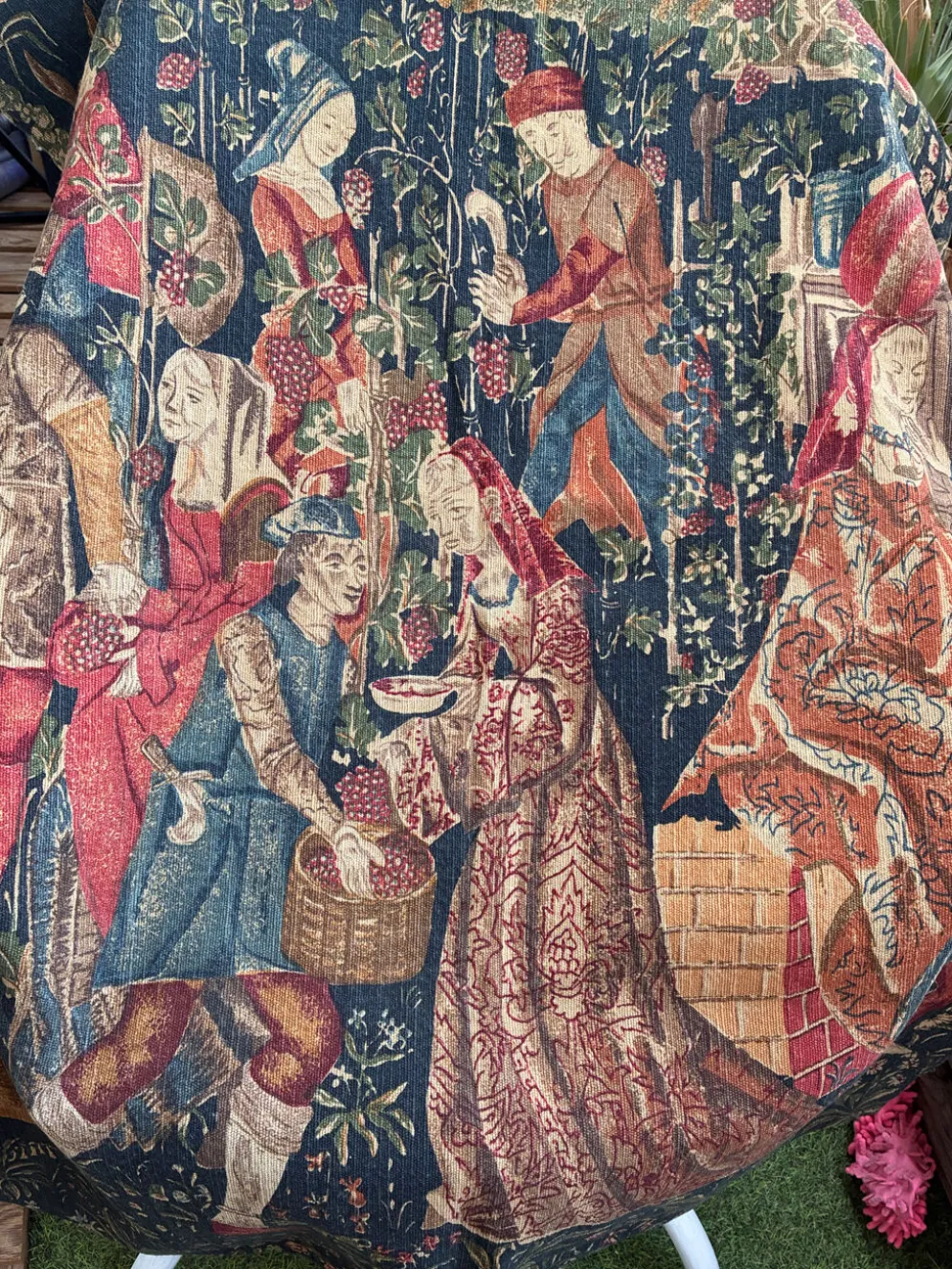 Tapisserie Vintage "Les Vendanges" - JP Paris Panneaux Gobelins - 130x