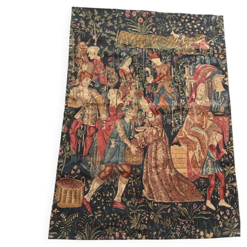 Tapisserie Vintage "Les Vendanges" - JP Paris Panneaux Gobelins - 130x