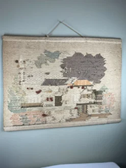 Tapisserie vintage « maison de campagne »
