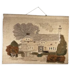 Tapisserie vintage « maison de campagne »