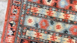 Tapis soie et coton vintage - 142 x 84cm
