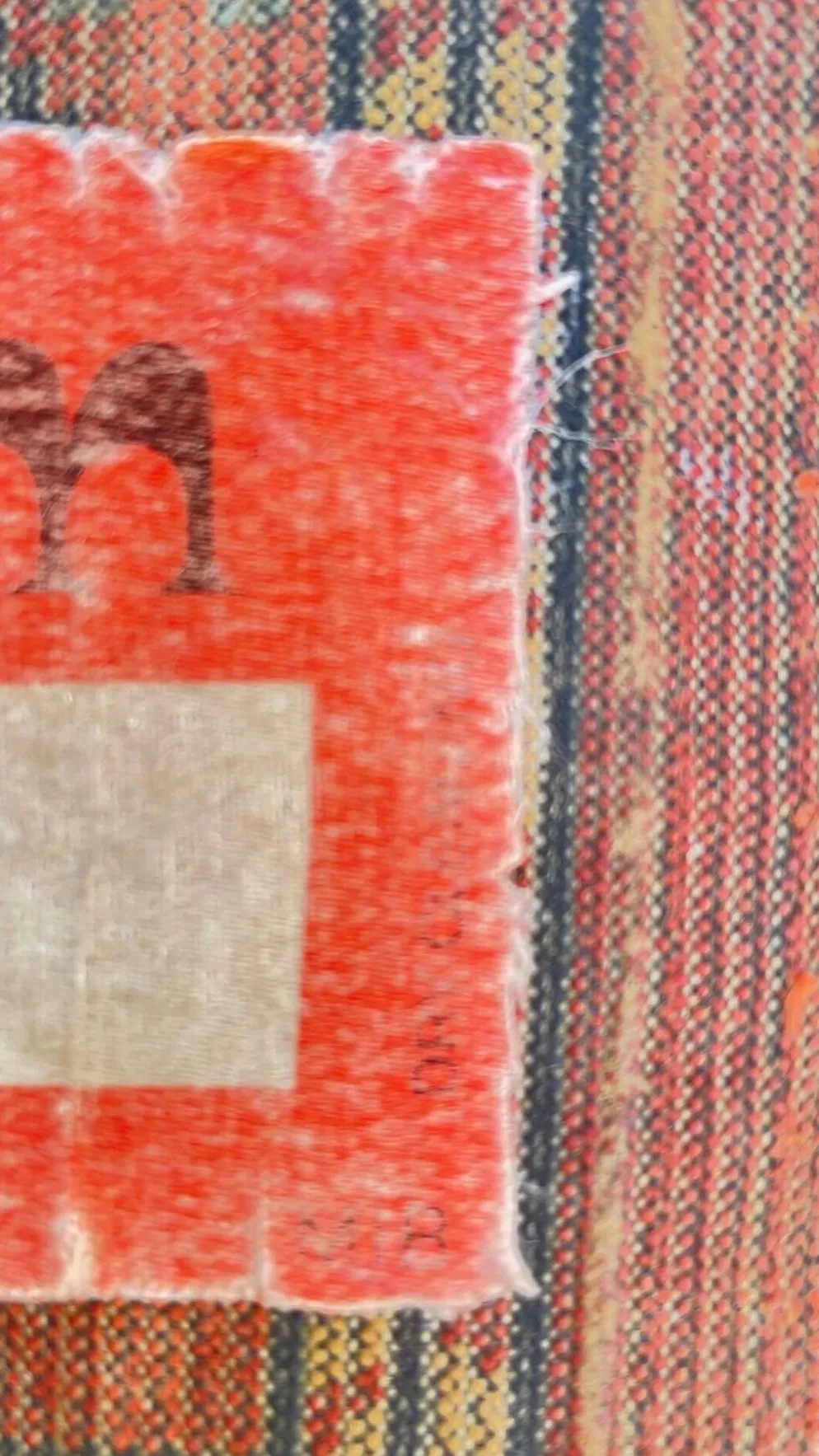 Tapis soie et coton vintage - 142 x 84cm