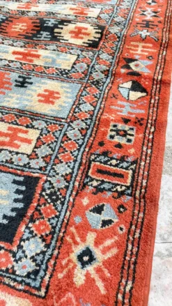Tapis soie et coton vintage - 142 x 84cm