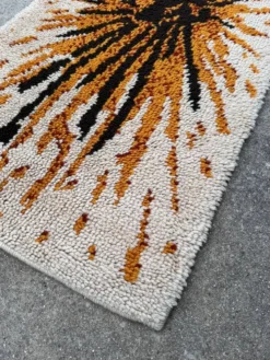 Tapis style Rya scandinave années 70