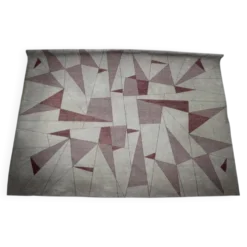 Tapis / Tapisserie géométrique abstrait unique en très grand format, années 1950