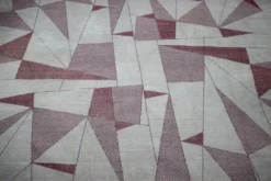 Tapis / Tapisserie géométrique abstrait unique en très grand format, années 1950