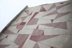 Tapis / Tapisserie géométrique abstrait unique en très grand format, années 1950