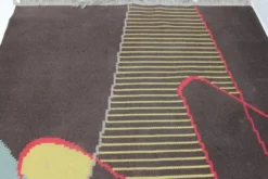 Tapis / Tapisserie géométrique extraordinaire et immense, années 1960
