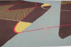 Tapis / Tapisserie géométrique extraordinaire et immense, années 1960