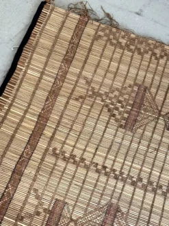 Tapis touareg - natte mauritanienne en fibre végétales et cuir