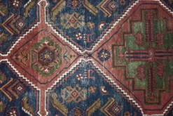 Tapis tribal oriental vintage tissé à la main, années 1940