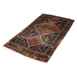Tapis tribal oriental vintage tissé à la main, années 1940