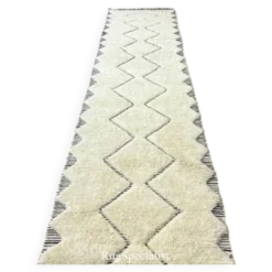 Tapis Tulu moderne noué à la main pour couloir, escalier et cuisine. Options personnalisées disponibles.