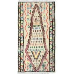Tapis Tulu turc vintage unique, 100 % laine, noué à la main.