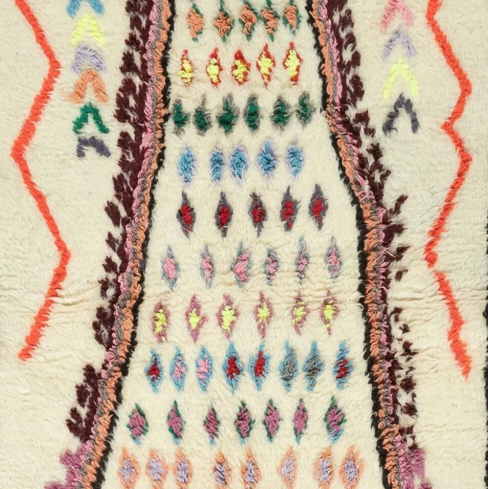 Tapis Tulu turc vintage unique, 100 % laine, noué à la main.