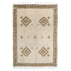 Tapis Tulu vintage, tapis noué à la main en 100 % laine, options personnalisées disponibles
