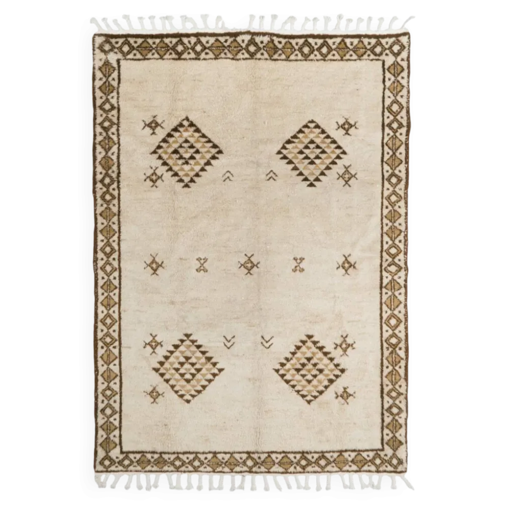 Tapis Tulu vintage, tapis noué à la main en 100 % laine, options personnalisées disponibles