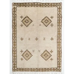 Tapis Tulu vintage, tapis noué à la main en 100 % laine, options personnalisées disponibles