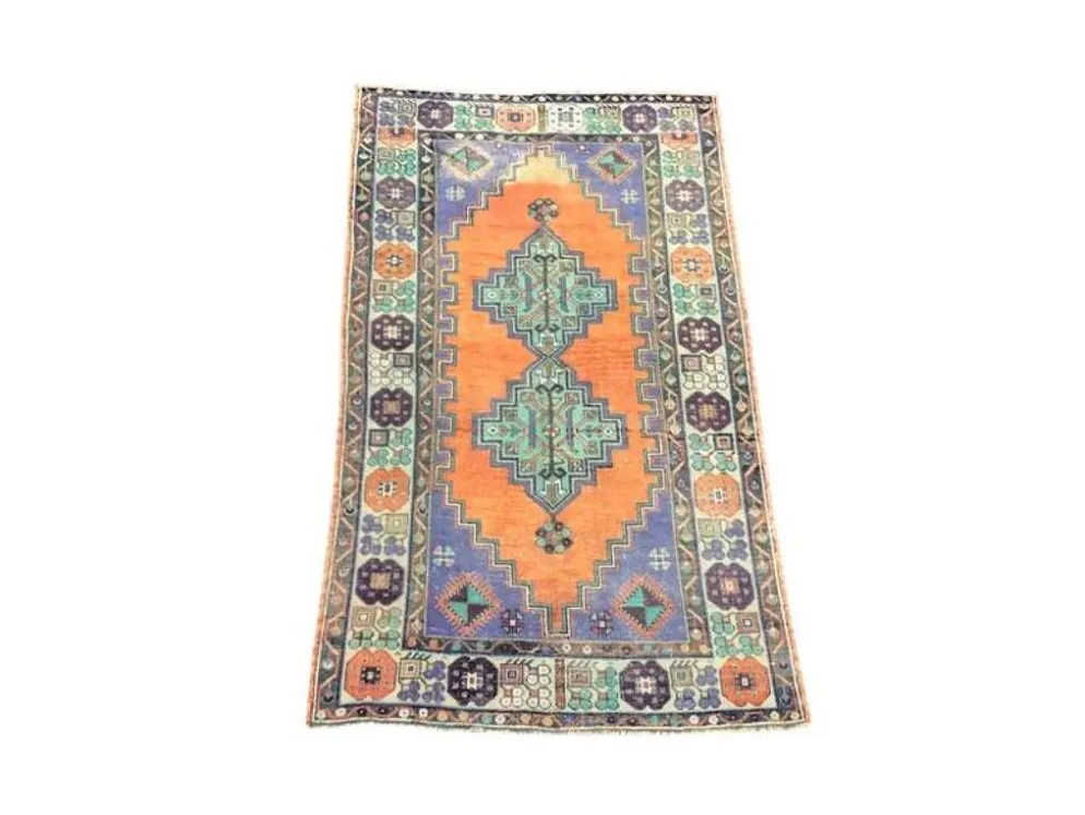 Tapis turc Oushak coloré