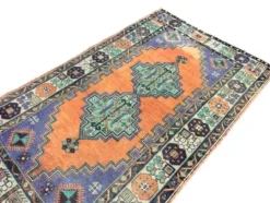 Tapis turc Oushak coloré