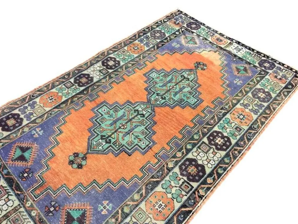 Tapis turc Oushak coloré