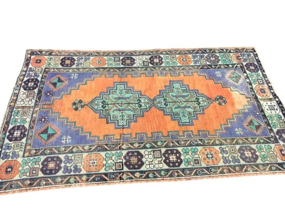 Tapis turc Oushak coloré