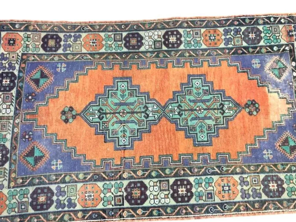 Tapis turc Oushak coloré