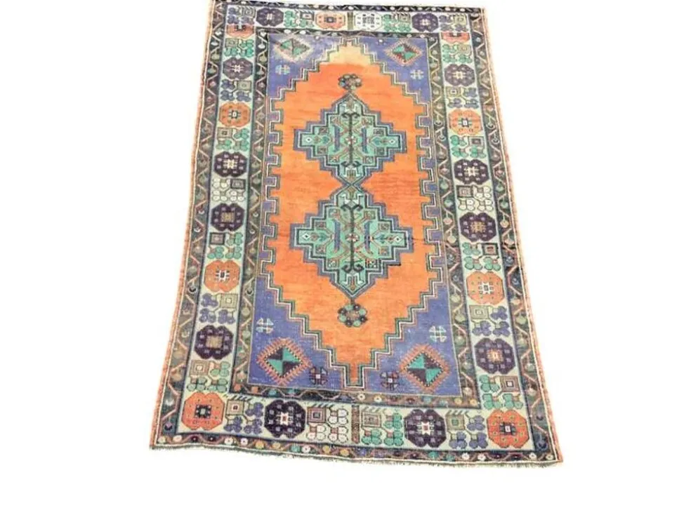Tapis turc Oushak coloré