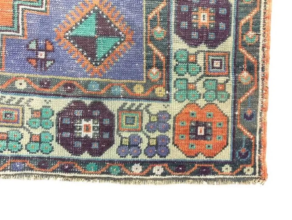 Tapis turc Oushak coloré