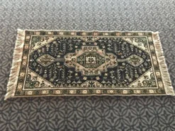 Tapis turc vintage avec design de médaillon