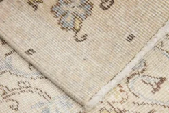 Tapis turc vintage beige, motif floral, tapis de salon classique, 170x275 cm