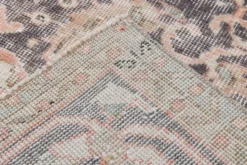 Tapis turc vintage saumon rose classique Madallion 7x10, 219x314 cm