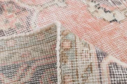 Tapis turc vintage saumon rose classique Madallion 7x10, 219x314 cm