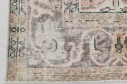Tapis turc vintage saumon rose classique Madallion 7x10, 219x314 cm