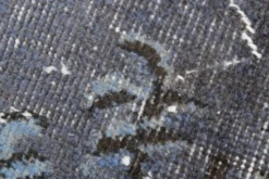 Tapis turc vintage surteint, tapis en laine bleu gris, 164x258 cm