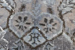 Tapis turc vintage surteint, tapis en laine bleu gris, 164x258 cm