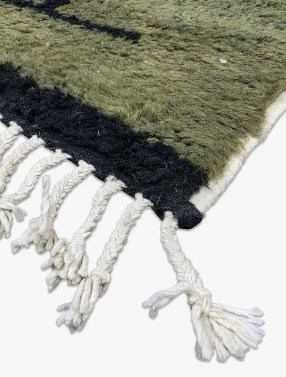 Tapis Vert Contemporain - 302 x 258 cm