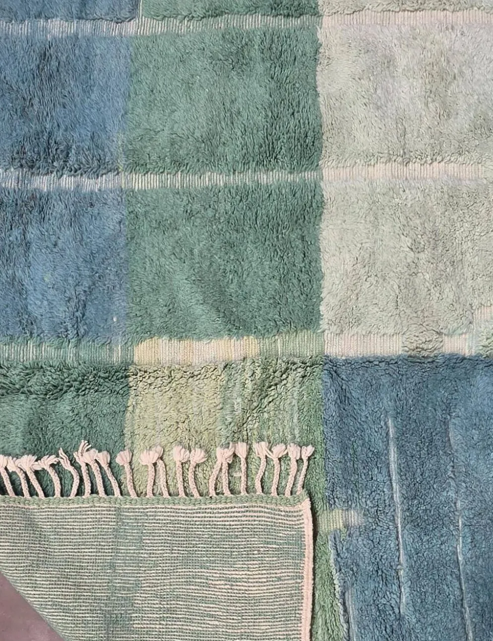 Tapis Vert Contemporain - 349 x 246 cm