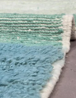Tapis Vert Contemporain - 349 x 246 cm