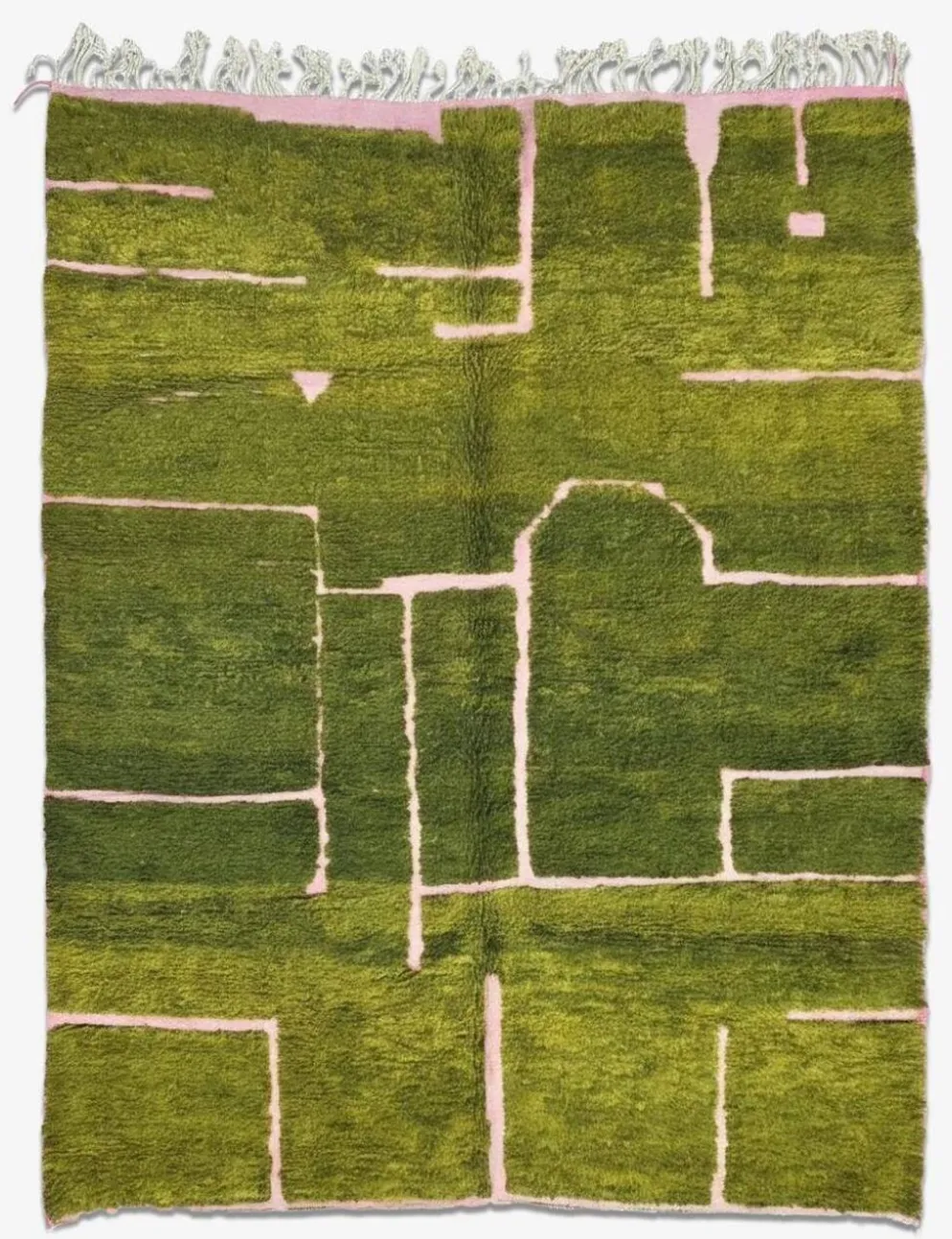 Tapis Vert Contemporain - 310 x 250 cm
